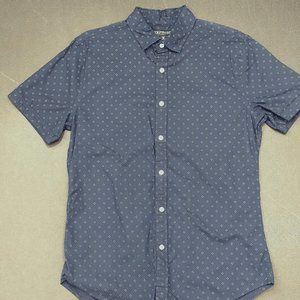 Mens Express Short Sleeve Button Up Medium